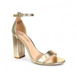 Dolce Vita Metallic Gold Block Heels